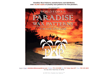 Tablet Screenshot of paradisewaxpatterns.com